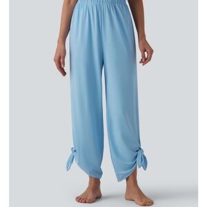 Halara Light Blue Tie Hem Pants